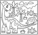 Dinossauro Dinossauros Crianças Coloridas Lápis Tinta Fornecer Colas Cera Canetas Cores sketch template