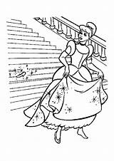 Cinderella Shoe Coloring Pages Getcolorings sketch template