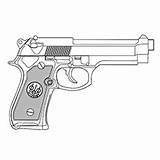 Template Pistol sketch template