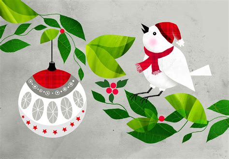 christmas cards illustration collection  behance