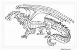 Wings Fire Coloring Pages Seawing Printable Kids Color sketch template