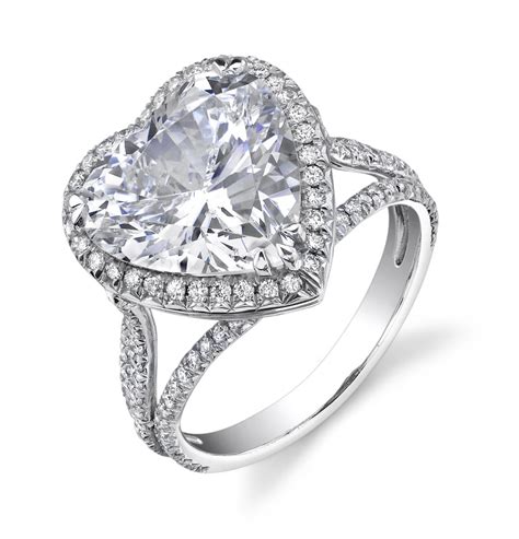 show  love  giving  heart shaped engagement ring engagement