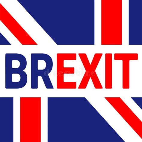 brexit text isolated referendum theme art sign  white stock vector