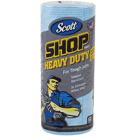 scott heavy duty shop towels   roll