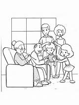 Coloring Family Pages Print Color Recommended Kids sketch template
