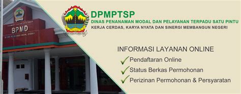 dinas penanaman modal  pelayanan terpadu satu pintu provinsi jawa tengah