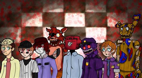 Five Nights At Freddy S } Characters By Anime Greek On