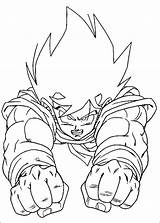 Goku Vegeta Vs Coloring Pages Getcolorings sketch template