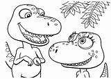 Coloring Rex Pages Cute Baby Cool Rocks Dinosaur sketch template