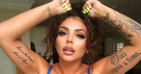 Little Mix S Jesy Nelson Unveils Her Many Tattoos As She Poses Up In