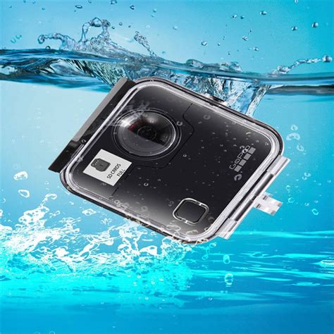 waterproof housing case  gopro fusion  camera underwater box  door   pro