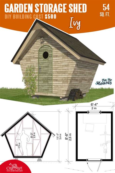 diy wooden shed plans   easily build craft mart