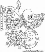 Coloring Pages Whimsical Animals Adult Animal Advanced Colorpagesformom sketch template