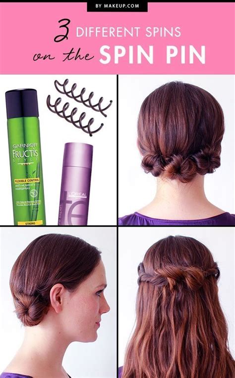 hair tutorials with just a few spins hair pins create heavenly
