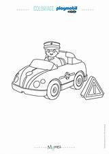 Playmobil Policier Momes Coloriages Lire sketch template