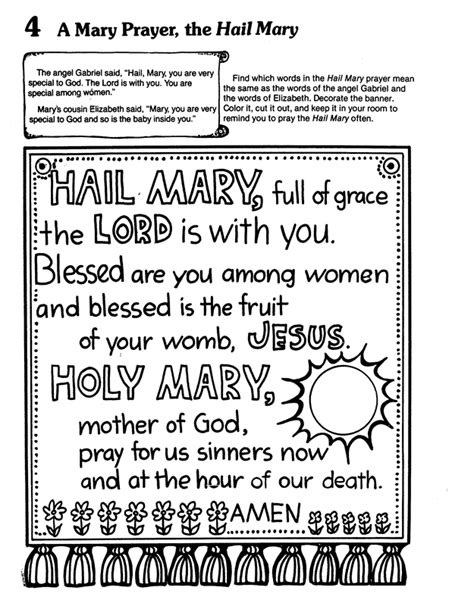printable hail mary coloring page quality coloring page coloring