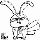 Pets Coloring Secret Life Snowball Pages Captain Superhero Scribblefun Drawing Printable Bunny Books sketch template