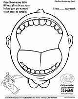 Coloring Teeth Dental Pages Pediatric Print sketch template