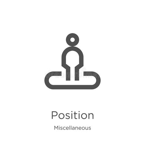 position icon vector  miscellaneous collection thin  position