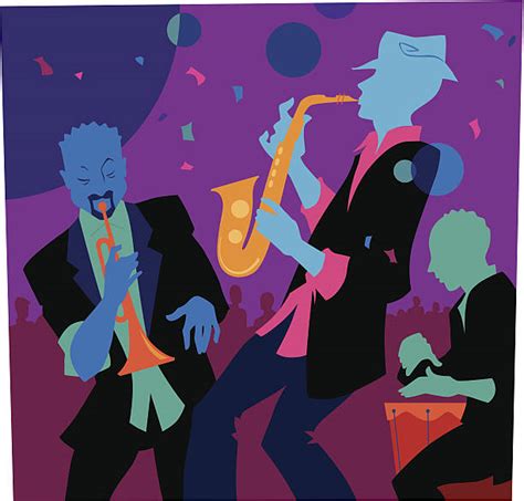 best jazz band illustrations royalty free vector graphics and clip art