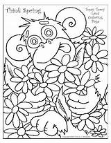 Coloring Pages 1st Spring Topsy Graders Grade Sheets Turvy First Funny Book Color Printable Kids Land Monkey Activities Print Dotty sketch template