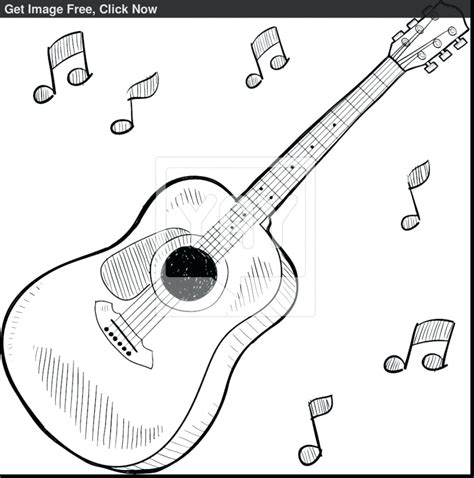 coloring page electric guitar  dxf include
