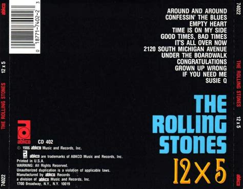 on the road again the rolling stones 12 x 5