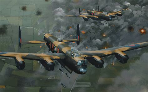 wallpapers avro lancaster british strategic bomber ww raf