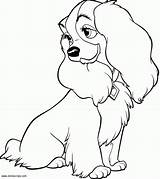Lady Tramp Coloring Pages Disney Drawing Animation Movies Horse Printable Colouring Drawings Library Clipart Disneys sketch template