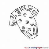 Baby Colouring Shirt Printable Kids Coloring Sheet Title sketch template