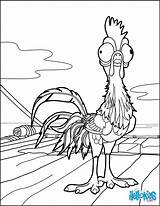 Moana Heihei Coloring Pages Color Hellokids Print sketch template