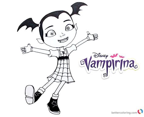 vampirina coloring pages happy  printable coloring pages