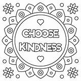 Kindness Coloring Kind Pages Choose Clipart Random Vector Showing Activities Quotes Printable Illustration Sheets Color Acts Print Book Getcolorings Stock sketch template