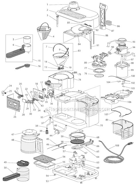 keurig coffee maker parts diagram