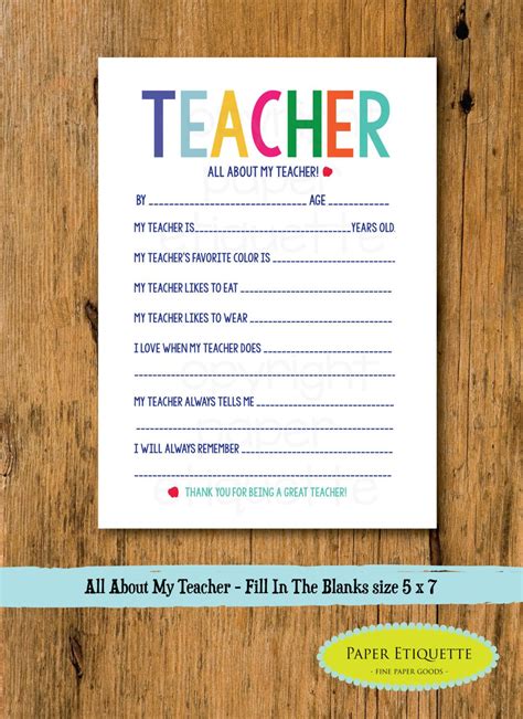 year teacher card printable