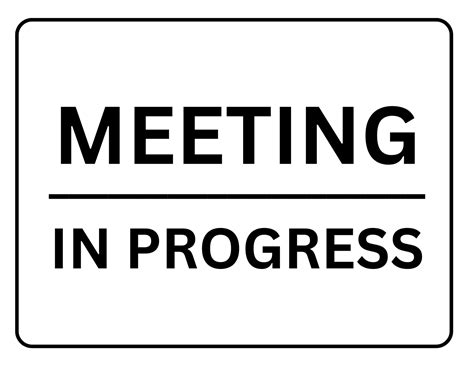 meeting  progress sign printable templates   downloads