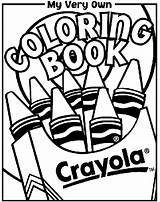 Coloring Book Cover Crayola Pages Color sketch template