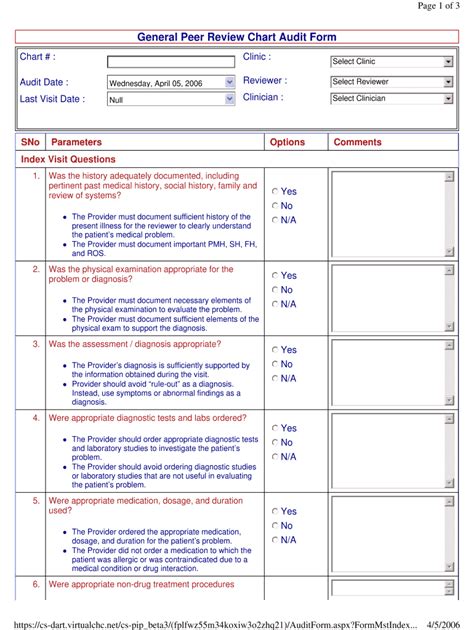 dental chart audit checklist fill  printable fillable blank