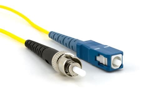 singlemode simplex fiber optic patch cable  sc  st computer cable store