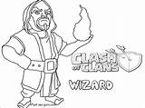 Clash Clans Coloring Pages Wizard Printable Kids Tower Golem Coloringbay Print Getdrawings sketch template