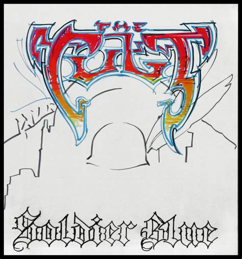 lot detail rick griffin the cult soldier blue original artwork