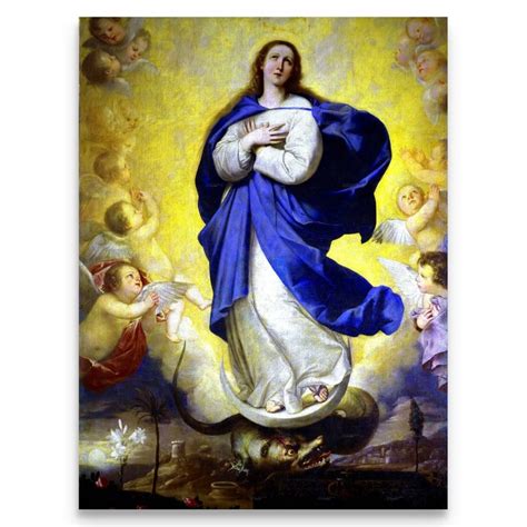 The Assumption Of Our Lady Into Heaven Canvas Art Large Wall Etsy