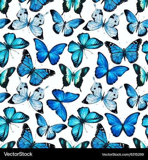 watercolor butterfly pattern royalty  vector image