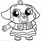 Chip Pug Totsy Tot Xcolorings Hyena Howie Cartoon sketch template