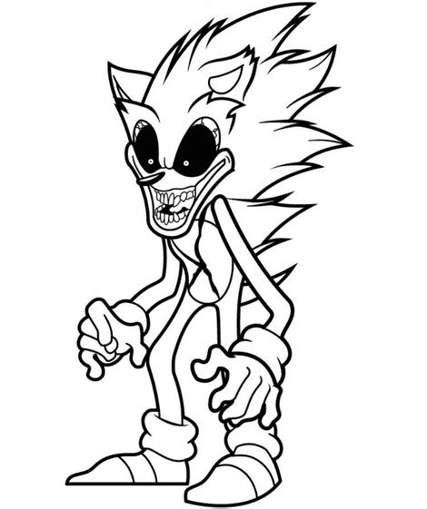 sonic exe images coloring page  printable coloring pages
