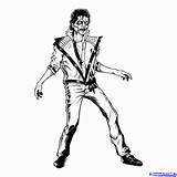 Coloring Jackson Michael Pages Smooth Criminal Print sketch template