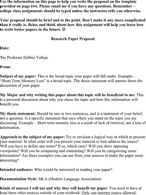 research paper proposal template  kb  pages