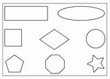 2d Shapes Shape Templates Coloring Printable Kids Pages Williamson Ga sketch template