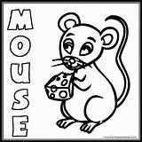 Mouse Coloring Cute Pages Kids Word Farm Printables Printables4kids Popular Cow Animal Fun sketch template
