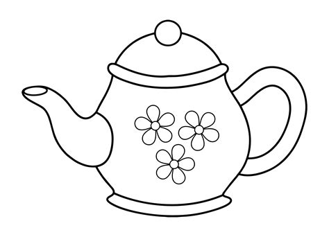 printable tea pot     printablee
